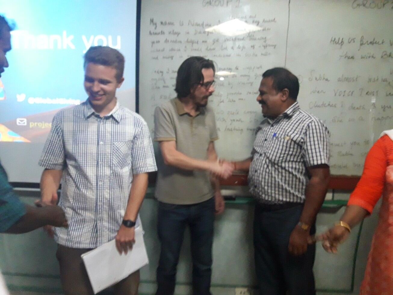 AWARD TRUST staff meeting with an international donor partner